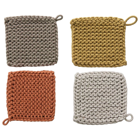 Cotton Crocheted Pot Holder