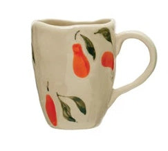 3 - 6 oz. Hand-Painted Stoneware Espresso/Child's Mug